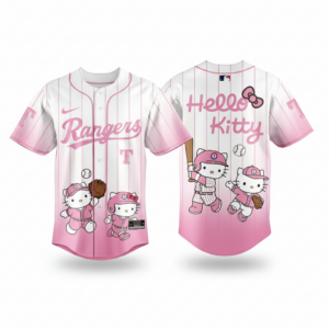 Texas Rangers Hello Kitty Night 2026 White Pink