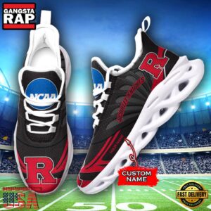 NCAA Rutgers Scarlet Knights Custom Name Air Max Shoes Air Cushion Sneakerss