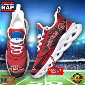 NCAA San Diego State Aztecs Custom Name Air Max Shoes Air Cushion Sneakerss
