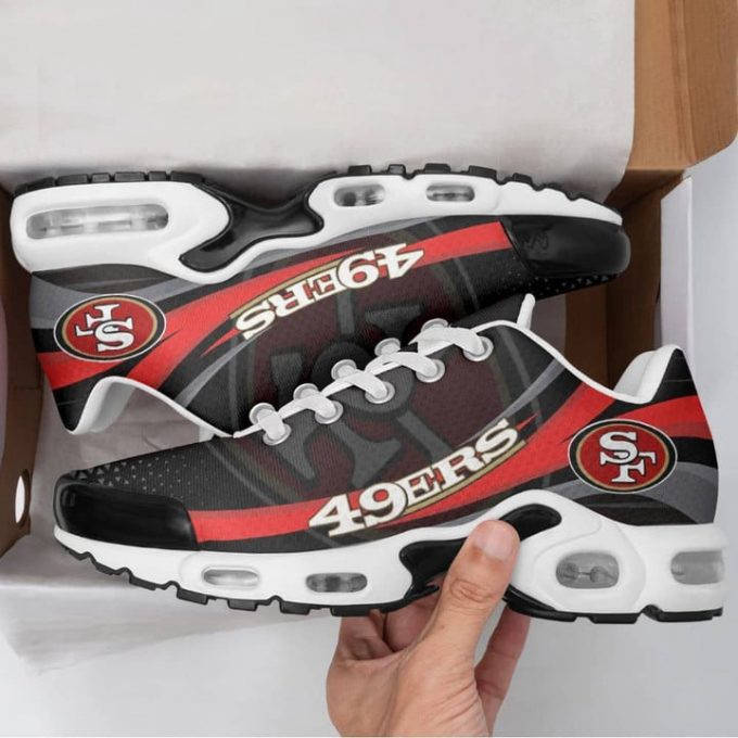 San Francisco 49ers Grunge Pattern Shoes Air Cushion Sneakers 1 San Francisco 49ers Grunge Pattern Shoes Air Cushion Sneakers