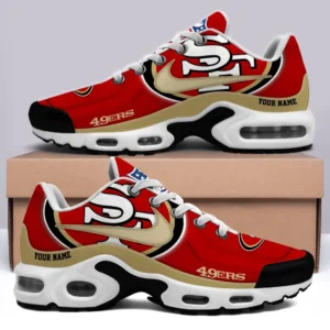 San Francisco 49ers Personalized Name Team Mix Colors V1 Air Max Shoes Air Cushion Sneakers