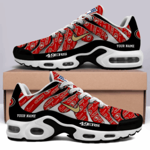 San Francisco 49ers Personalized Name Team Mix Colors V5 Air Max Shoes Air Cushion Sneakers