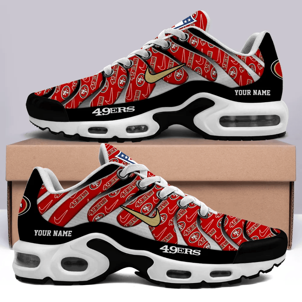 San Francisco 49ers Personalized Name Team Mix Colors V5 Air Max Shoes Air Cushion Sneakers 1 San Francisco 49ers Personalized Name Team Mix Colors V5 Air Max Shoes Air Cushion Sneakers