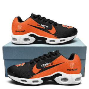 San Francisco Giants Personalized Name Team Logo Wings Of God Pattern Air Max Shoes Air Cushion Sneakers