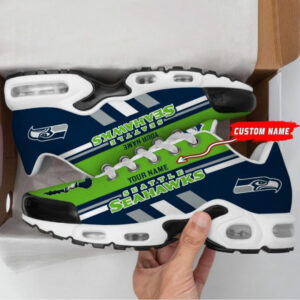 Seattle Seahawks Monster Custom Name Air Max Shoes Air Cushion Sneakers