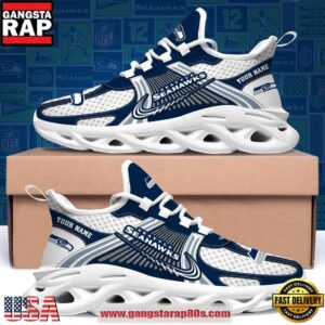 Seattle Seahawks Personalized Clunky Sneaker Max Soul Shoes