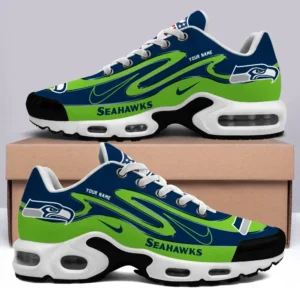 Seattle Seahawks Personalized Name Team Mix Colors V2 Shoes Air Cushion Sneakers