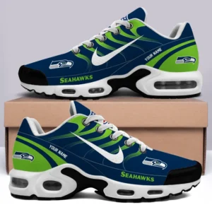 Seattle Seahawks Personalized Name Team Mix Colors V3 Air Max Shoes Air Cushion Sneakers
