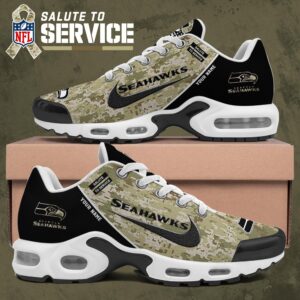 Seattle Seahawks Shoes 2025 Version Custom Name, Camouflage Shoes Ph586