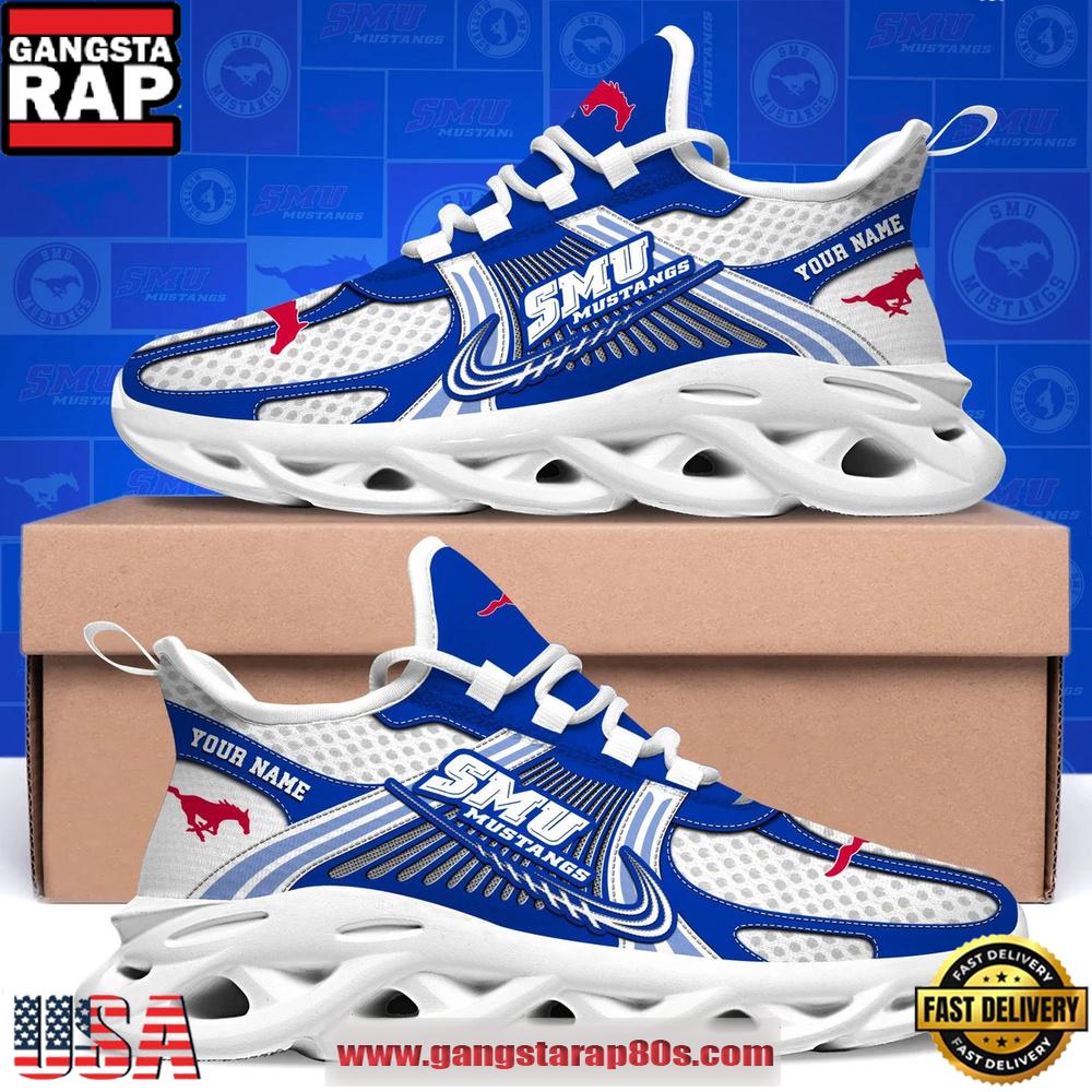 SMU Mustangs Personalized Clunky Sneaker Max Soul Shoes 1 SMU Mustangs Personalized Clunky Sneaker Max Soul Shoes