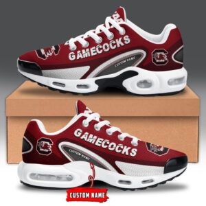 South Carolina Gamecocks Personalized Name Team Logo Mix Colors Oval Line Shoes Air Cushion Sneakers