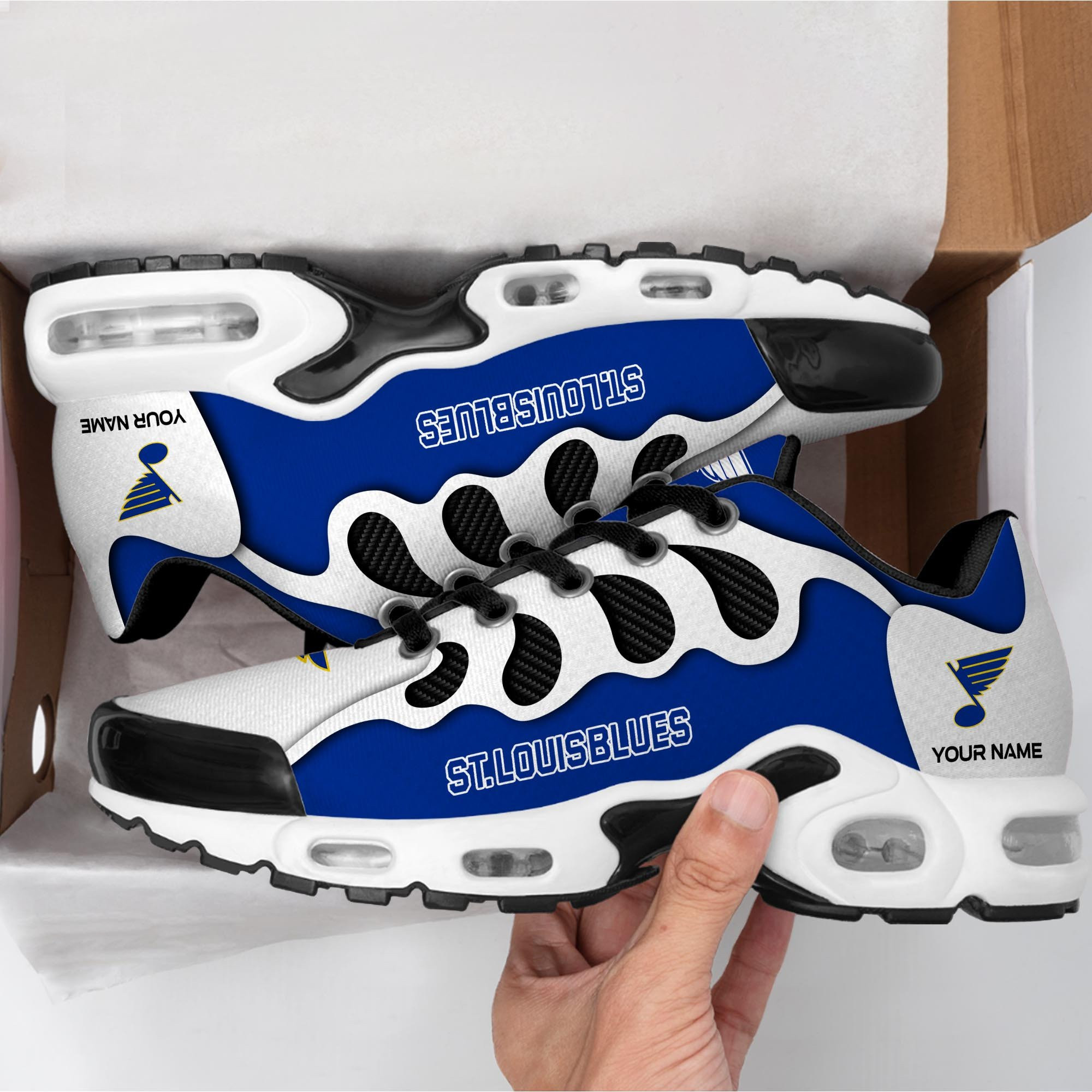 St. Louis Blues Air Max Plus Shoes Sneakers For Men And Women 1 St. Louis Blues Air Max Plus Shoes Sneakers For Men And Women