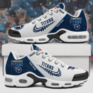 Tennessee Titans Personalized Name Team Mix Colors Wing Logo Air Max Shoes Air Cushion Sneakers