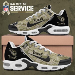 Tennessee Titans Shoes 2025 Version Custom Name, Camouflage Shoes Ph586