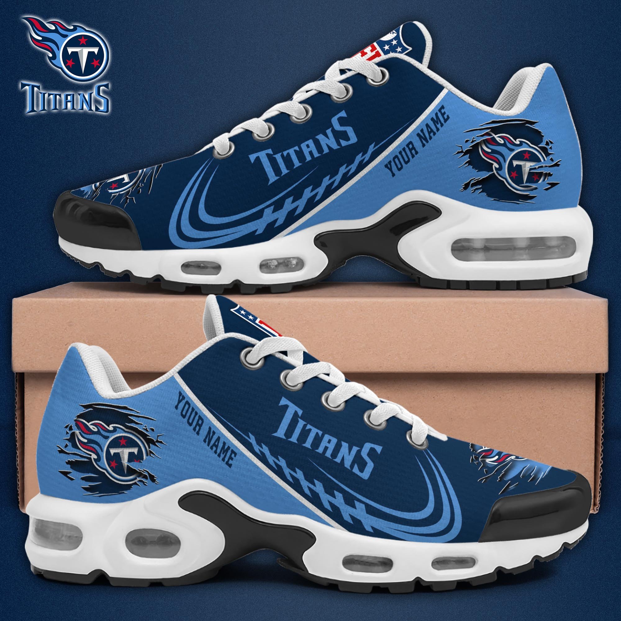 Tennessee Titans Shoes 2025 Version Custom Name 1 Tennessee Titans Shoes 2025 Version Custom Name