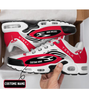 Tesla Flame Edition Custom Name Air Max Shoes Air Cushion Sneakers