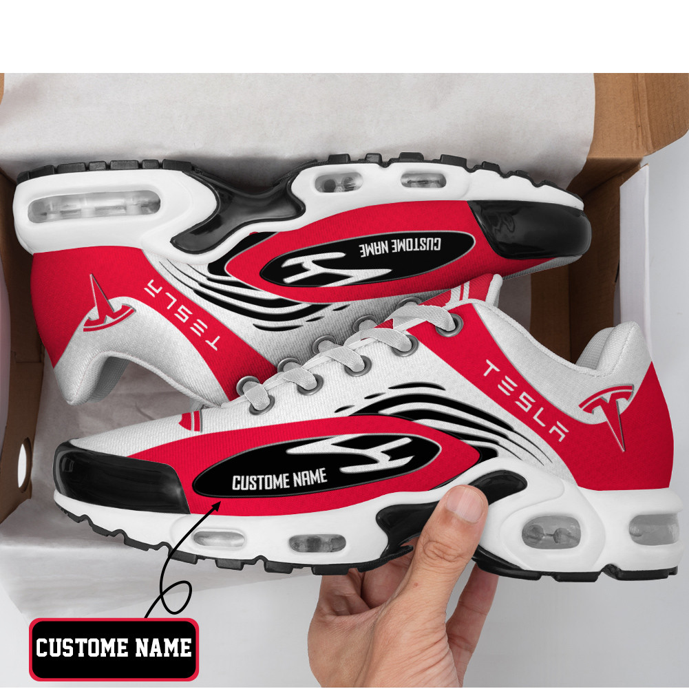 Tesla Flame Edition Custom Name Air Max Shoes Air Cushion Sneakers 1 Tesla Flame Edition Custom Name Air Max Shoes Air Cushion Sneakers