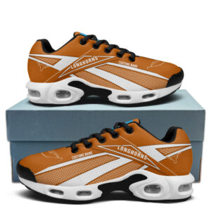 Texas Longhorns Personalized Name Team Colors Supersonic Line Pattern Shoes Air Cushion Sneakers