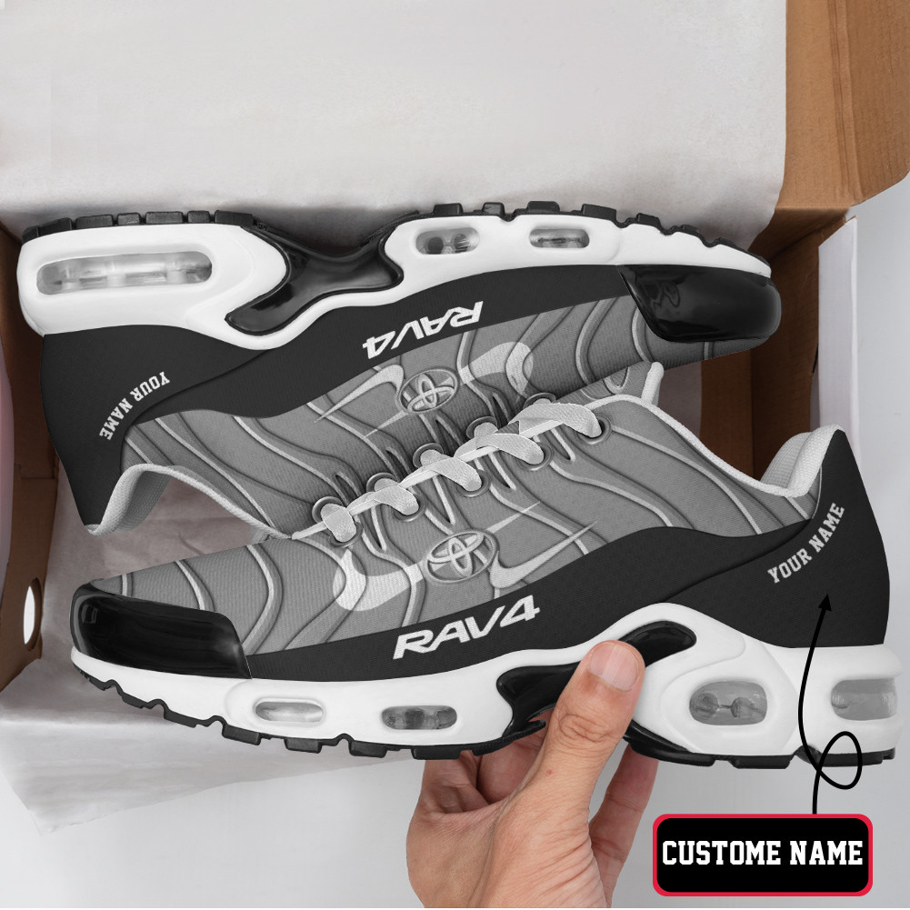 Toyota Rav4 Vibrant Wave Custom Name Air Max Shoes Air Cushion Sneakers 1 Toyota Rav4 Vibrant Wave Custom Name Air Max Shoes Air Cushion Sneakers