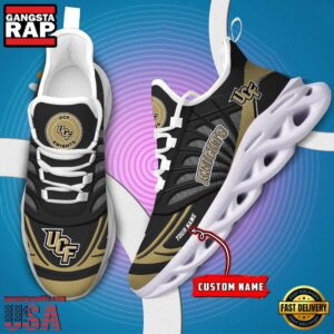 NCAA UCF Knights Custom Name Air Max Shoes Air Cushion Sneakers Gift For Fans