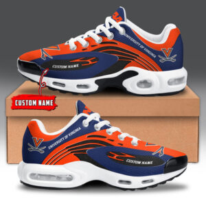 University Of Virginia Personalized Name Team Logo Mix Colors Zipped Line Air Max Shoes Air Cushion Sneakers
