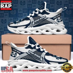 Utah State Aggies Personalized Clunky Sneaker Max Soul Shoes