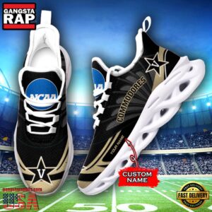 NCAA Vanderbilt Commodores Custom Name Air Max Shoes Air Cushion Sneakerss