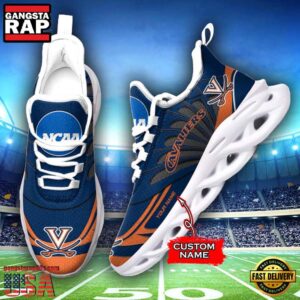 NCAA Virginia Cavaliers Custom Name Air Max Shoes Air Cushion Sneakerss