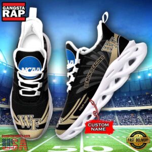NCAA Wake Forest Demon Deacons Custom Name Air Max Shoes Air Cushion Sneakerss