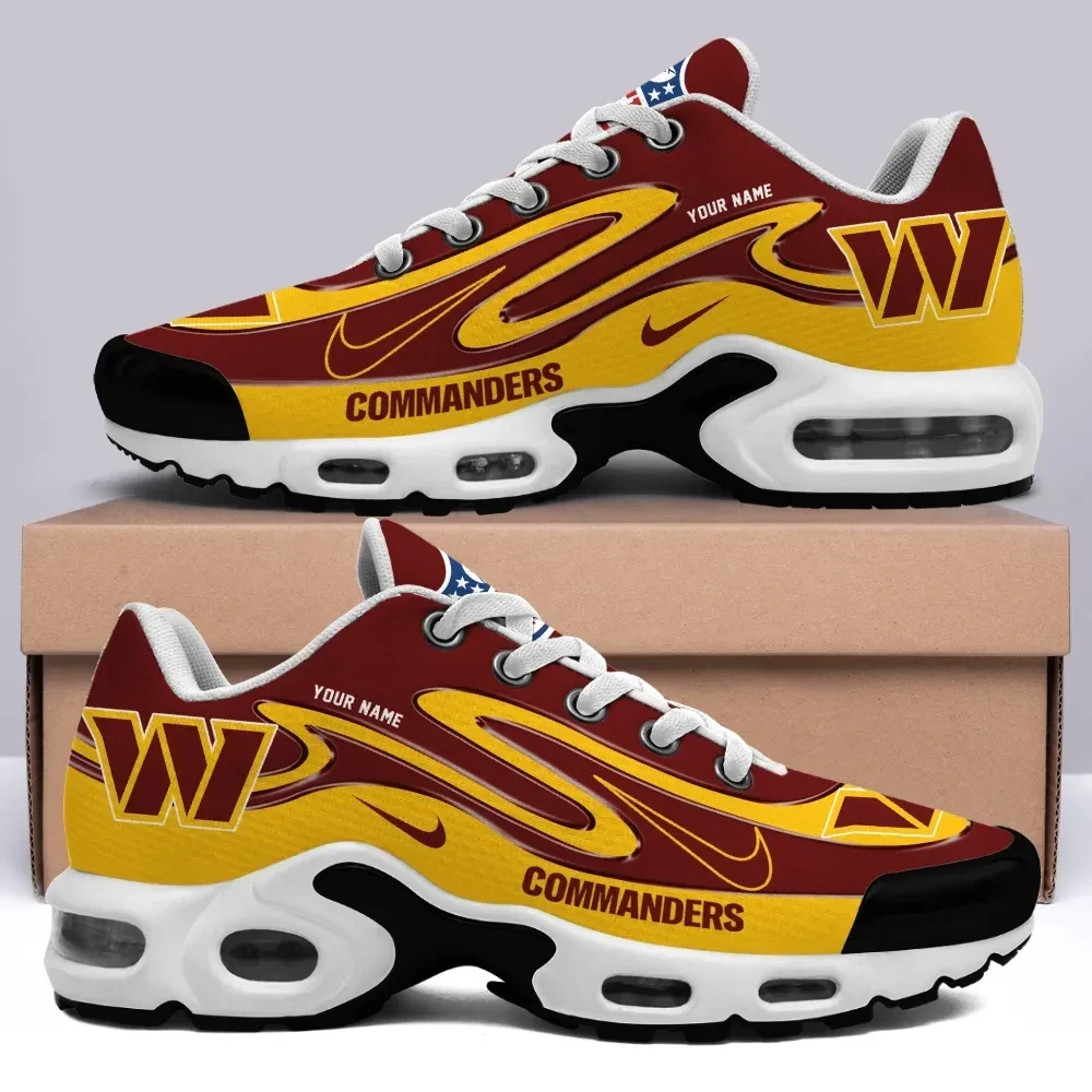 Washington Commanders Personalized Name Team Mix Colors V2 Shoes Air Cushion Sneakers 1 Washington Commanders Personalized Name Team Mix Colors V2 Shoes Air Cushion Sneakers