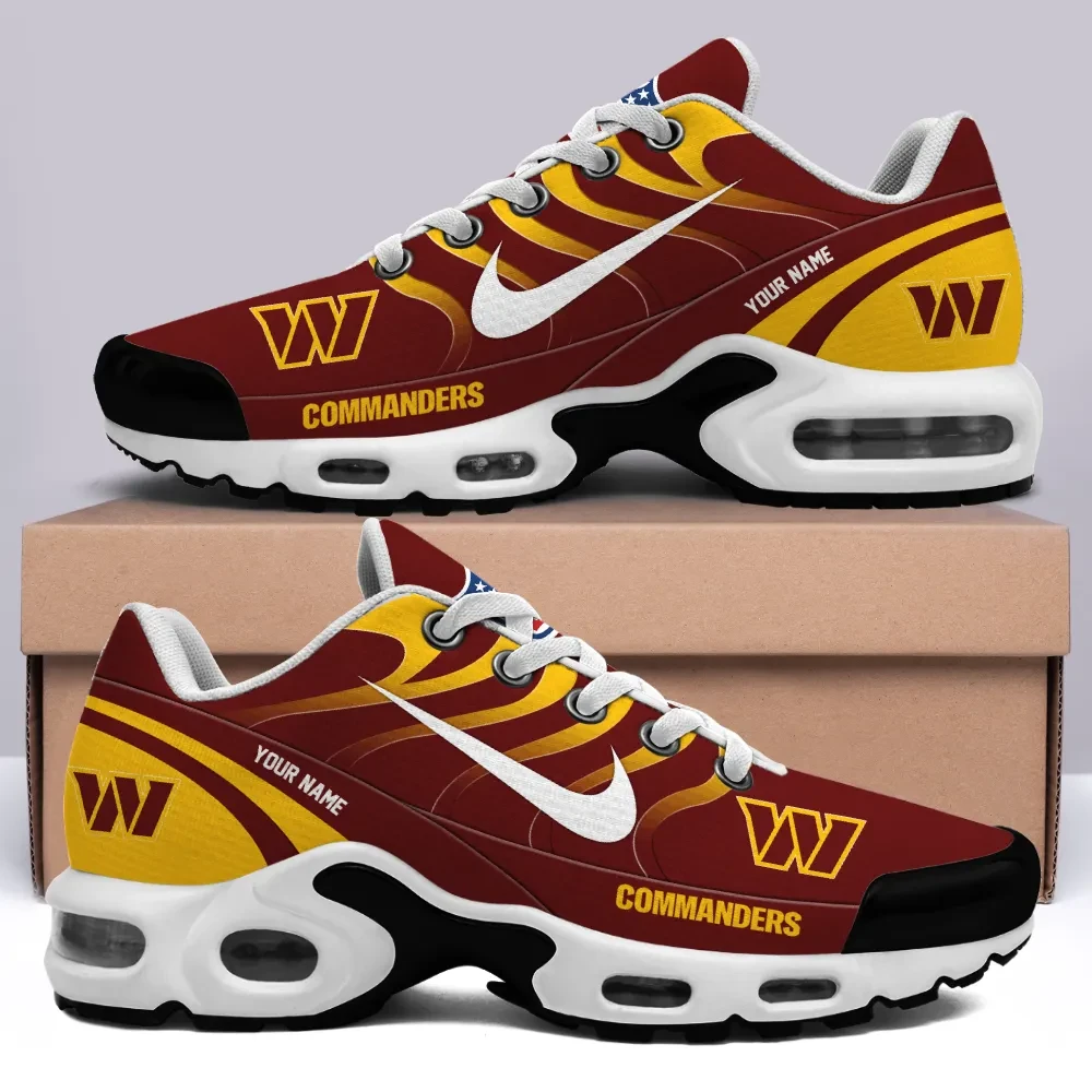 Washington Commanders Personalized Name Team Mix Colors V3 Air Max Shoes Air Cushion Sneakers 1 Washington Commanders Personalized Name Team Mix Colors V3 Air Max Shoes Air Cushion Sneakers