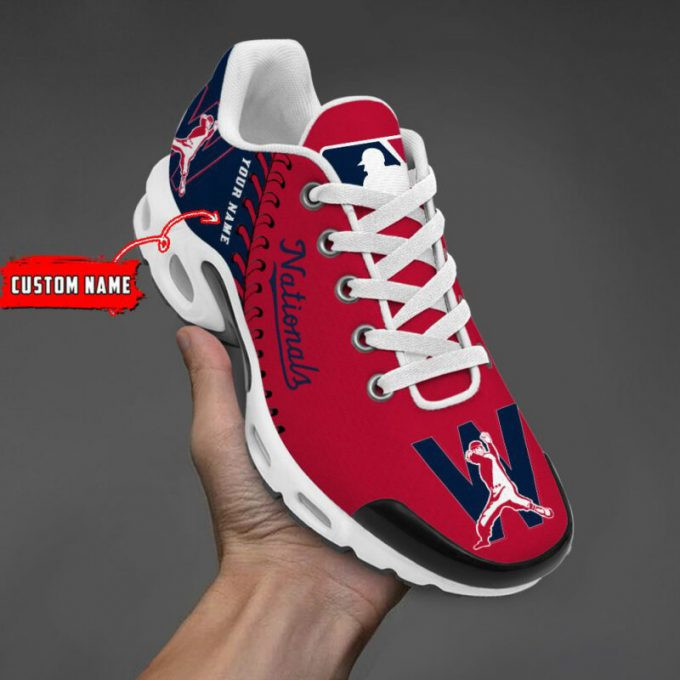 Washington Nationals Custom Name Shoes Air Cushion Sneakers 1 Washington Nationals Custom Name Shoes Air Cushion Sneakers