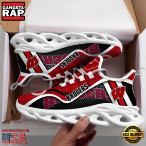 Wisconsin Badgers NCAA Clunky Air Max Shoes Air Cushion Sneakers