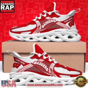 Wisconsin Badgers Personalized Clunky Sneaker Max Soul Shoes