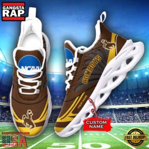 NCAA Wyoming Cowboys Custom Name Air Max Shoes Air Cushion Sneakerss