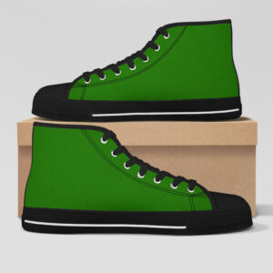 High Top Shoes Black (Green)
