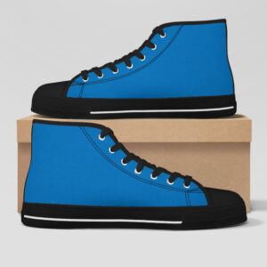 High Top Shoes Black (Blue)