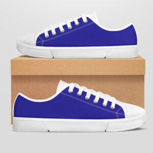 White Low Top Shoes ( Navy)