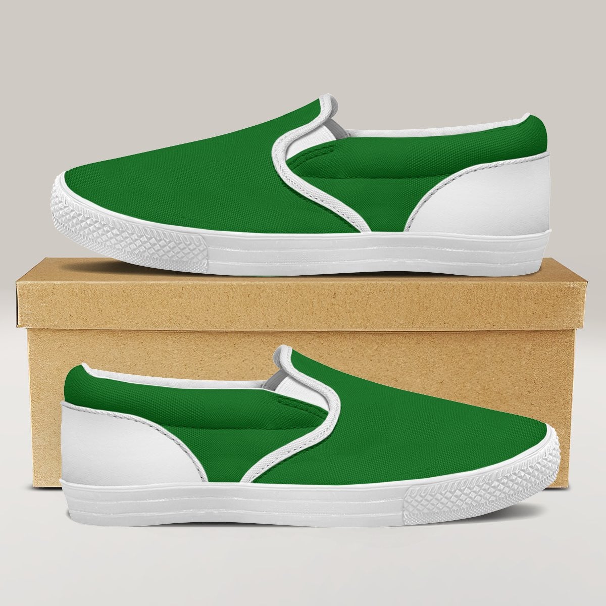 Green Slip On Shoes 2 Green Slip On Shoes - Image 2