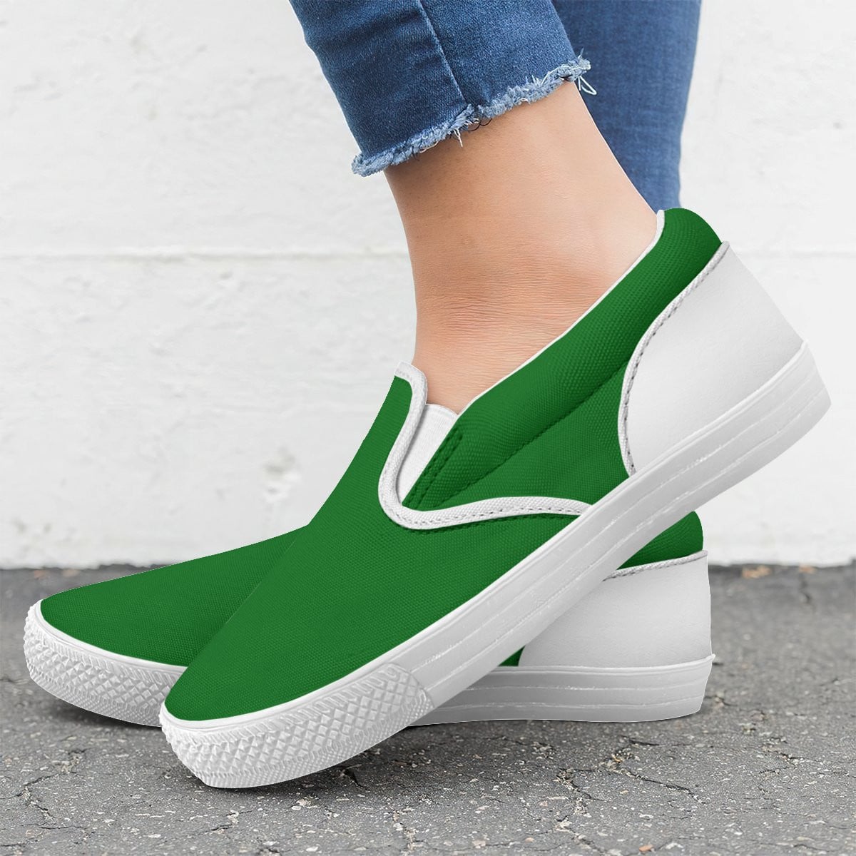 Green Slip On Shoes 4 Green Slip On Shoes - Image 4