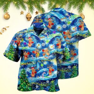 Christmas Dancing Reindeers Hawaiian Shirt Christmas Gift Ideas For Men