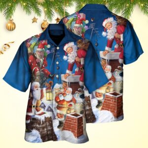 Christmas Santa The Way I Come Christmas Hawaiian Shirt Men's Xmas Gifts For Men