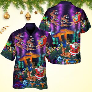 Santa Reindeer Christmas Hawaiian Shirt Best Christmas Gifts For Men Husband