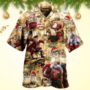 Pirate Santa Claus Christmas Hawaiian Shirt For Men Women Top Christmas Gifts 2026