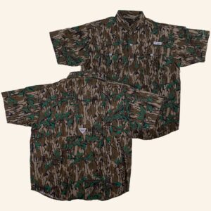 Luke Combs Merch Columbia Button Down Mossy Camo Button Up Shirt Gift For Him