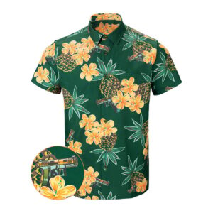 Bud Button Down Shirt Tactical Tropical Print Shirt Best Gifts For Father