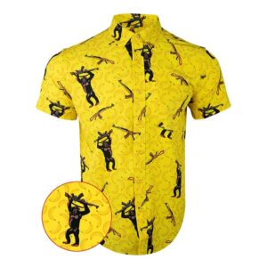 The Origin Button Down Shirt Banana And Gun Print Hawaiian Shirt Christmas Gifts For Friends