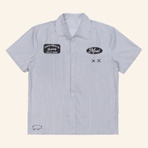 MeatCanyon Merch Papa Meat Butchery Button Up Shirt Xmas Gifts For Husband - Wear&Decor
