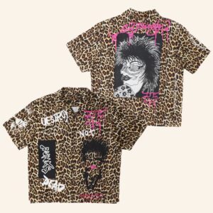 Ed Hardy Merch Punk Leopard Hawaiian Shirt Ed Hardy Shirt Christmas Gifts For Son