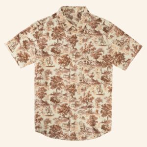 Whataburger Merch Sendero x Whataburger Toile Hawaiian Shirt Best Gifts For Dad